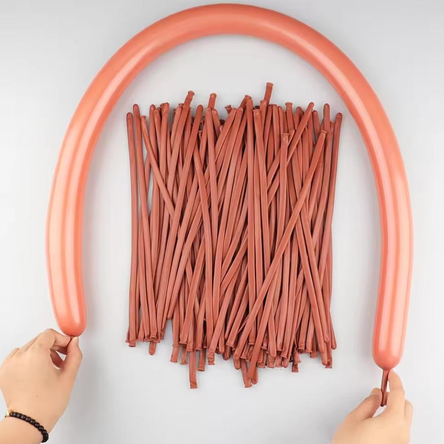 Long balloon 100 pieces flesh color