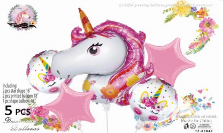 بوكيه بالونات يونيكورن - unicorn balloon