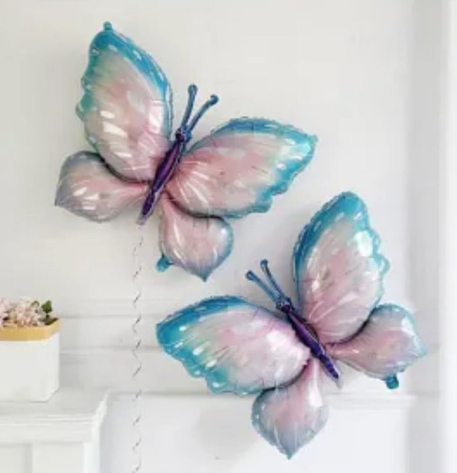 Foil balloon in the shape of a butterfly