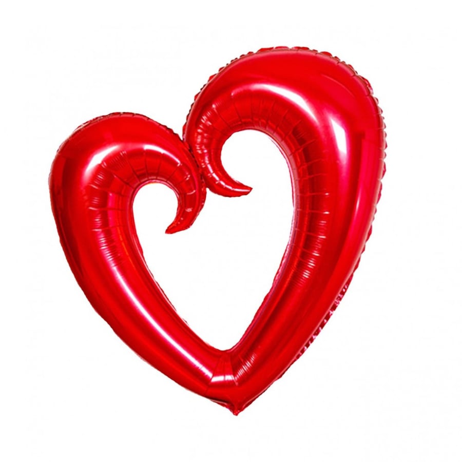 Red tin heart balloon