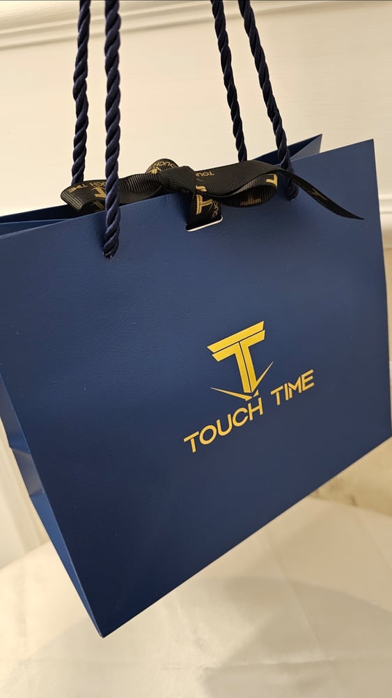 ساعة نسائي ماركة TOUOH TIME مع أساور مطلية ضد الماء ضمان سنة مع بوكس وكيس الماركة