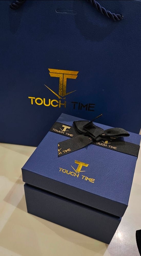 ساعة نسائي ماركة TOUCH TIME ضد الماء ضمان سنتين مع الملحقات