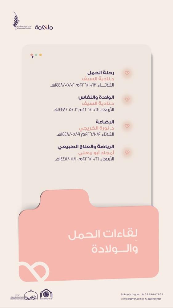 ملهمة - مرحلة الحمل والولادة