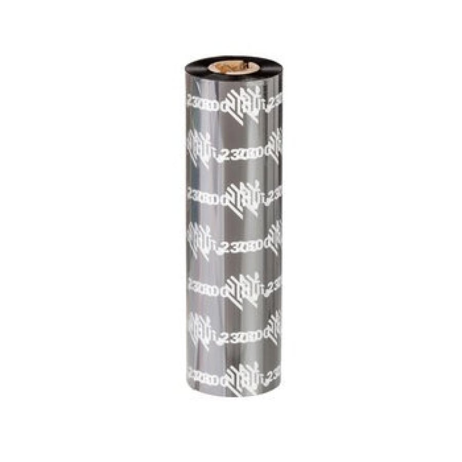 شريط حبر Zebra 2300 Wax مقاس 64mm x 74m رقم الحبر 02300GS06407