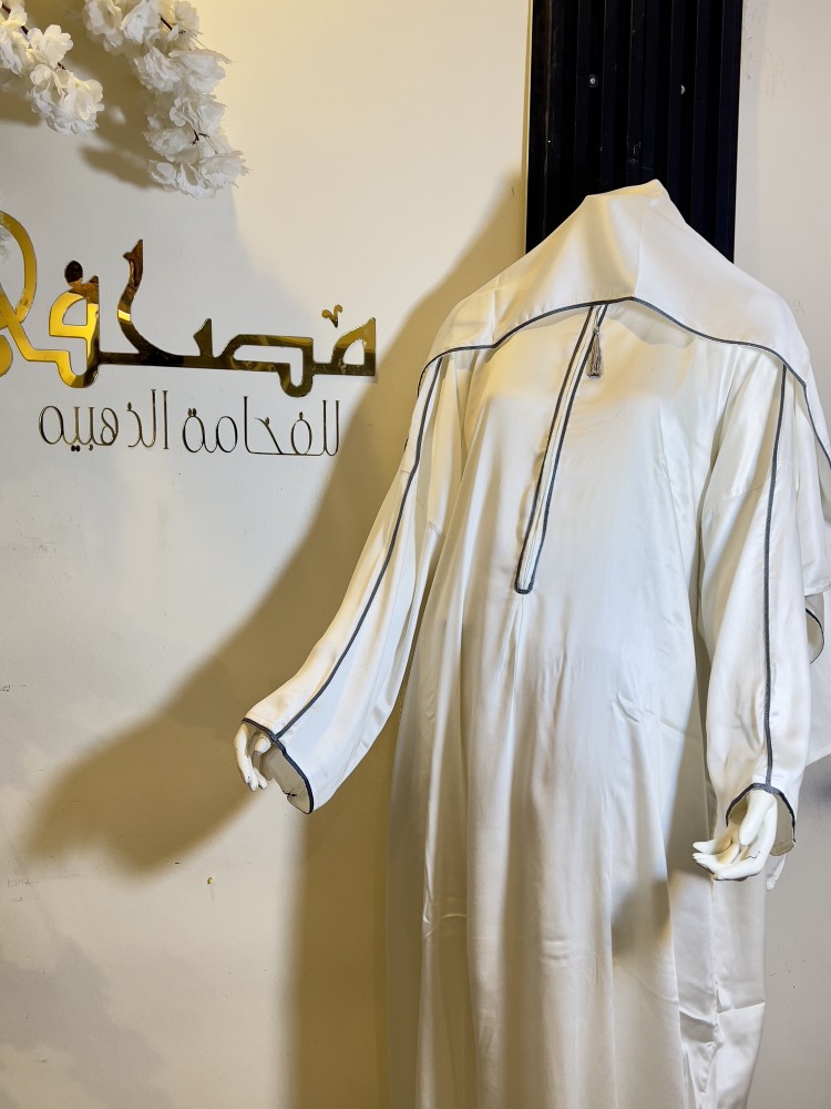 شرشف صلاه قطان درجه اولى مزين بخطوط القيطان الانيق