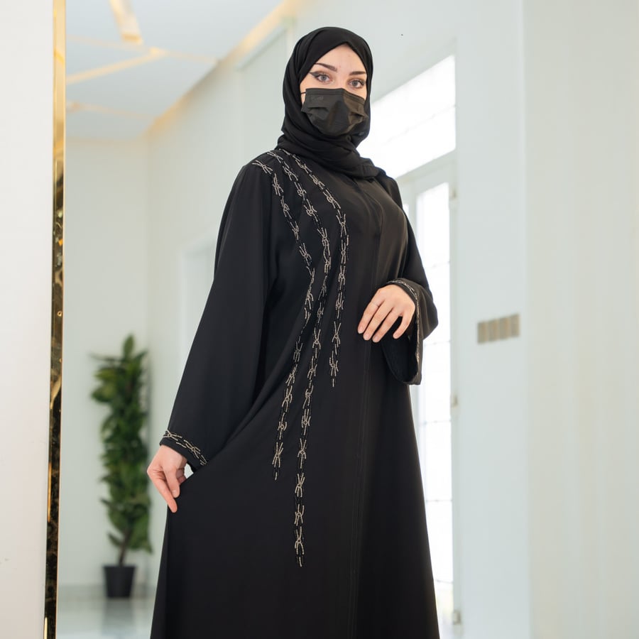 عباية lavania  مزينة بشغل الشك لاكثر اطلالة 11293