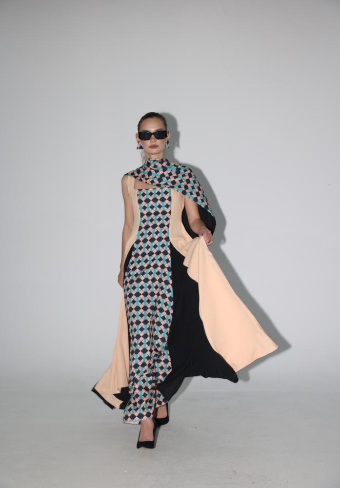 The flowy peach arci dress