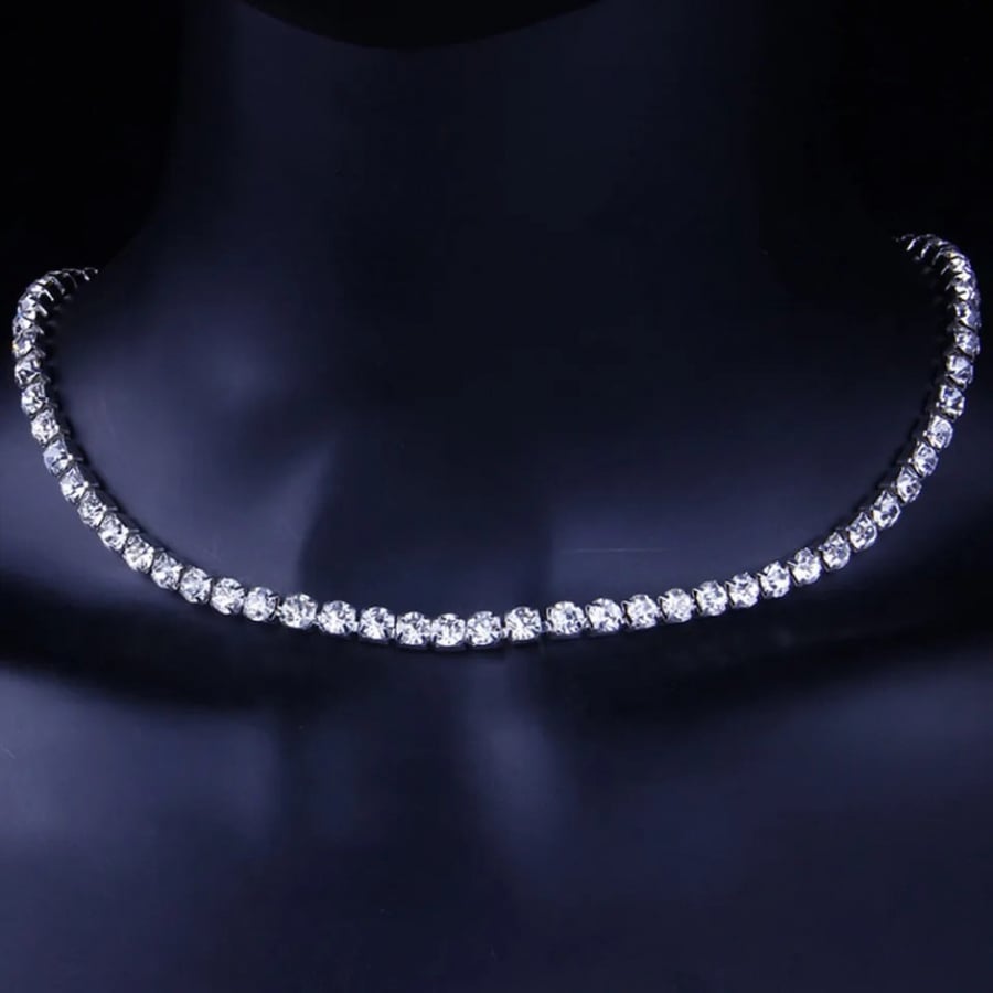 شوكر تنس فضة عيار 925