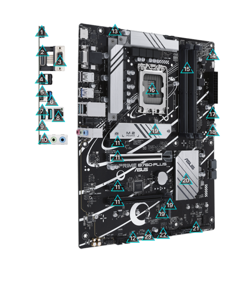 مذربورد اسوس ASUS Prime B760-Plus DDR5 متجر تيك زون