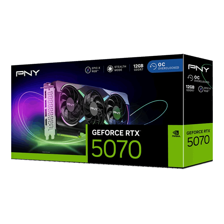 كرت شاشة PNY RTX 5070 12GB ARGB