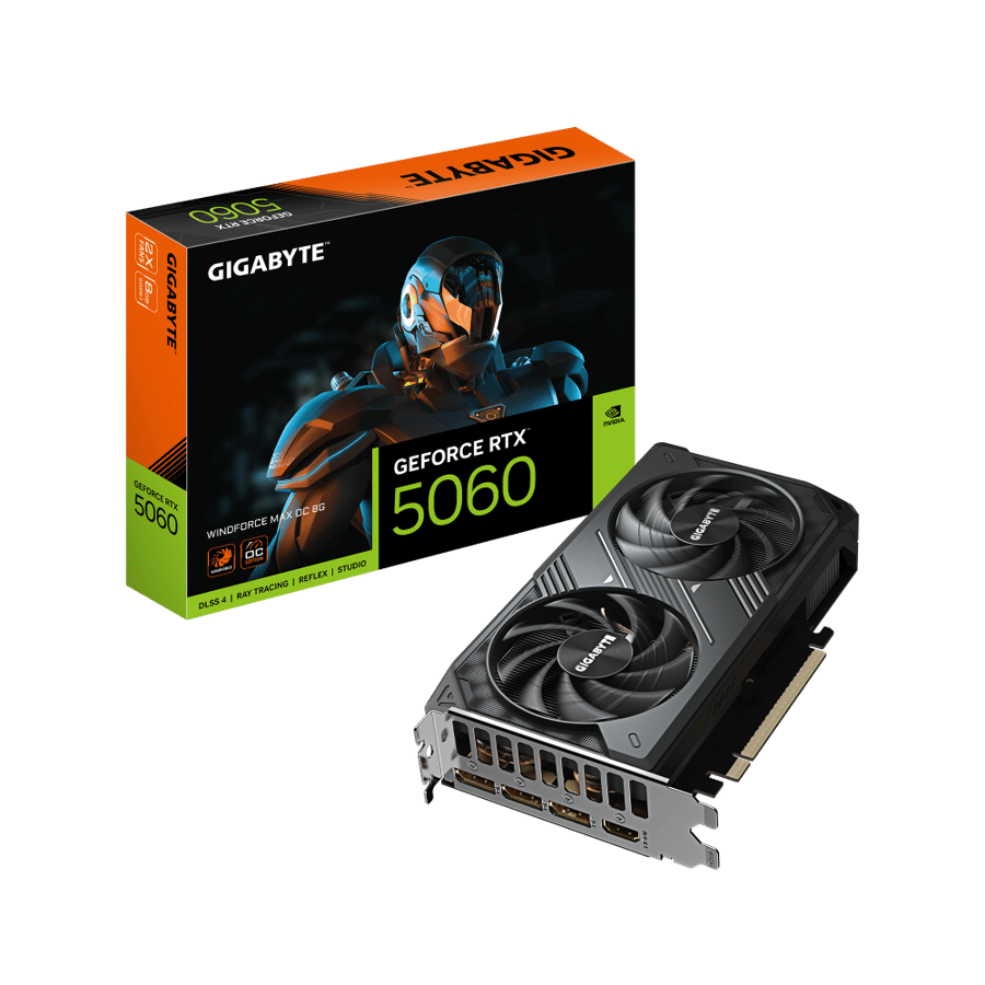 كرت شاشة قيقابايت RTX 5060 8GB لون أسود