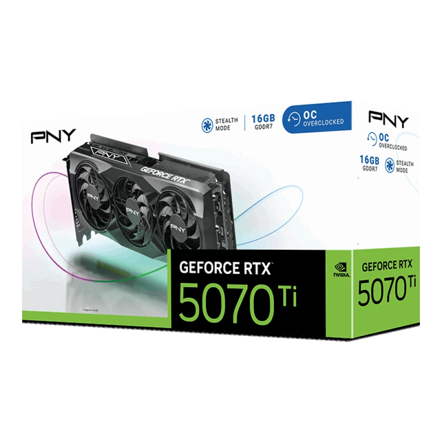 كرت شاشة  PNY RTX 5070 TI OC  16GB