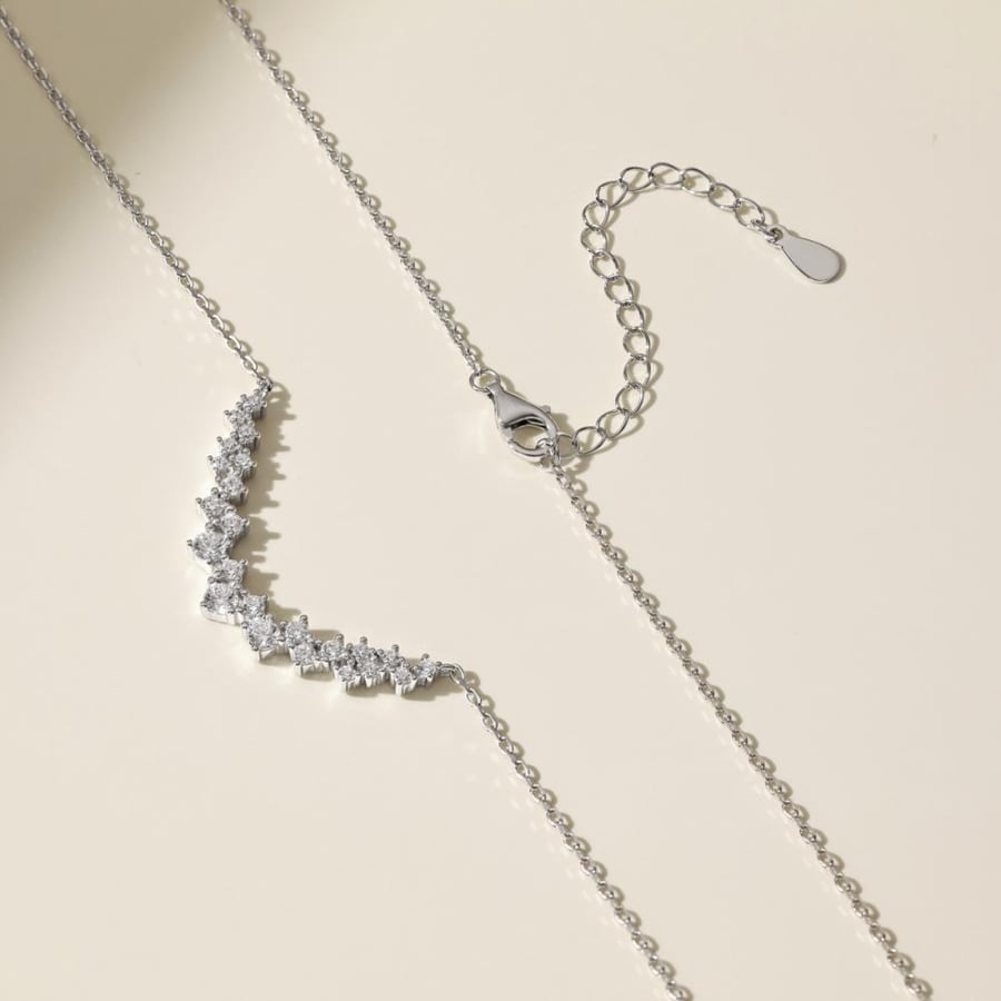 سلسلة أنيقة باللون الفضي(N1067)