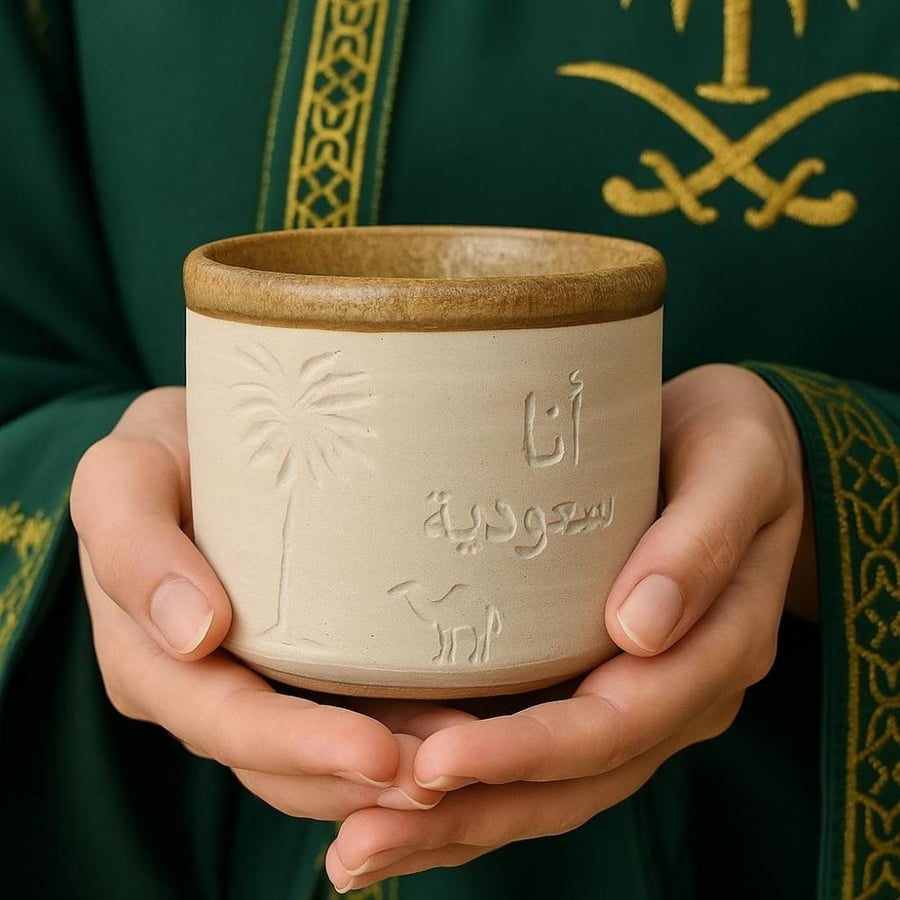 كوب بتخصيص مع قاعدة سيراميك