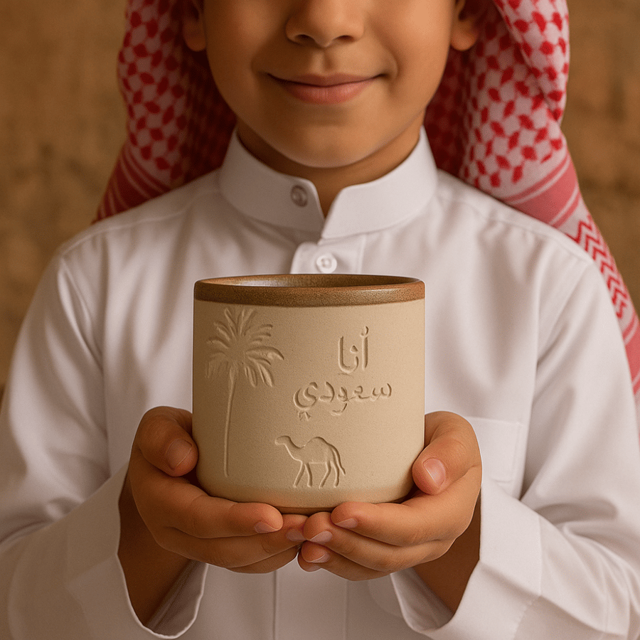 كوب بتخصيص مع قاعدة سيراميك