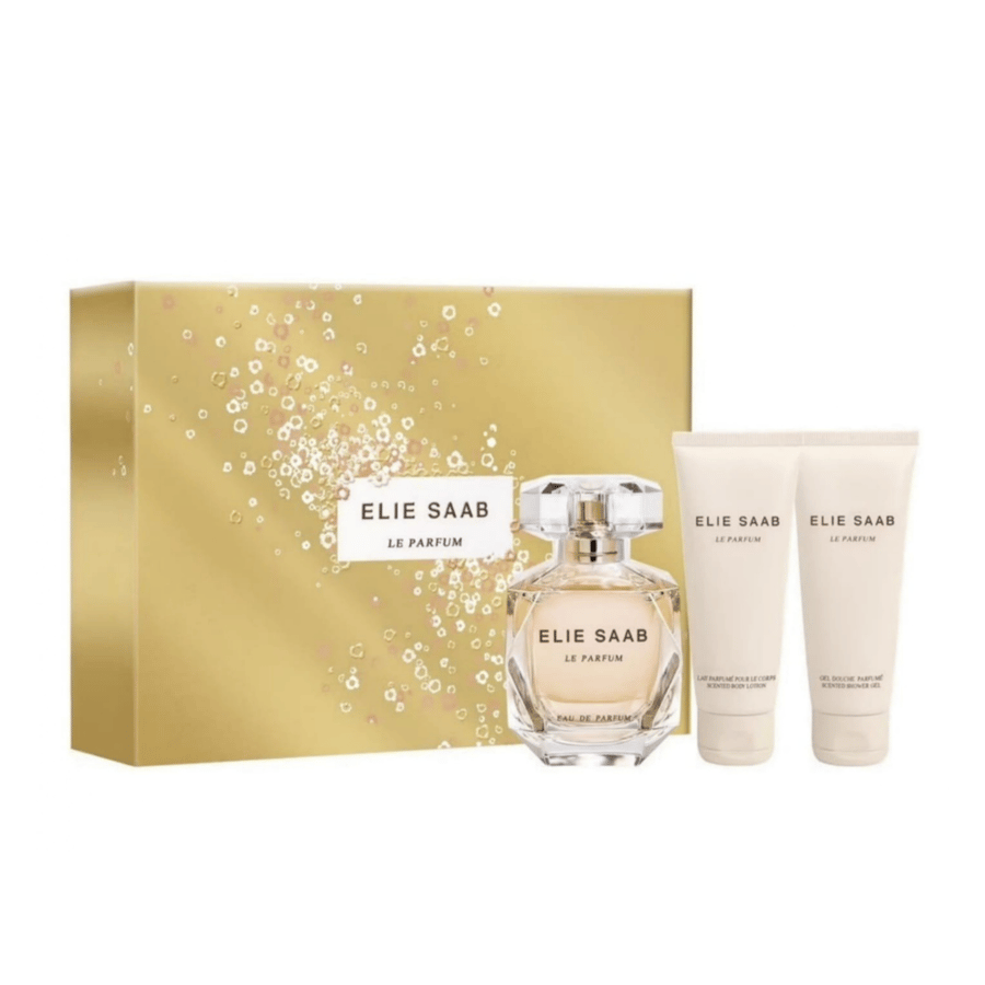 مجموعة ايلي صعب لي برفيوم او دي بارفان (عطر 90ملي + كريم جسم 75ملي + جل استحمام 75ملي)