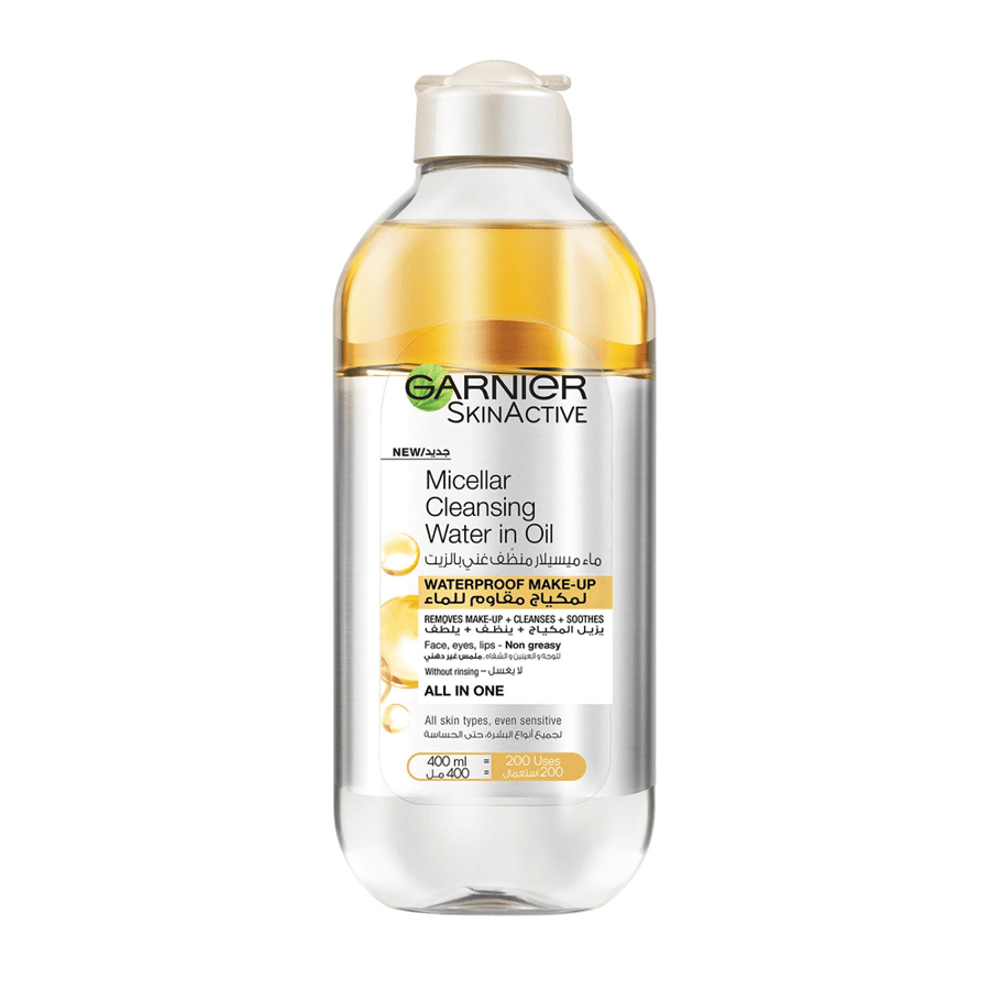 Garnier Micellar Water cleanser rich in oil to remove makeup 400 ml