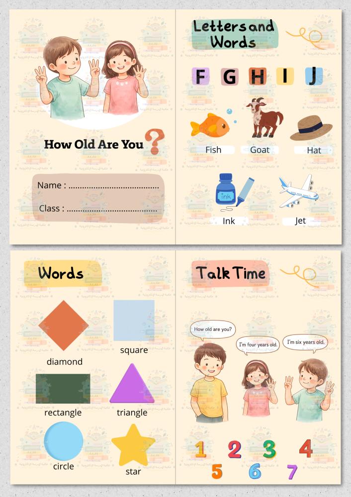 How old are you انجليزي اول ابتدائي