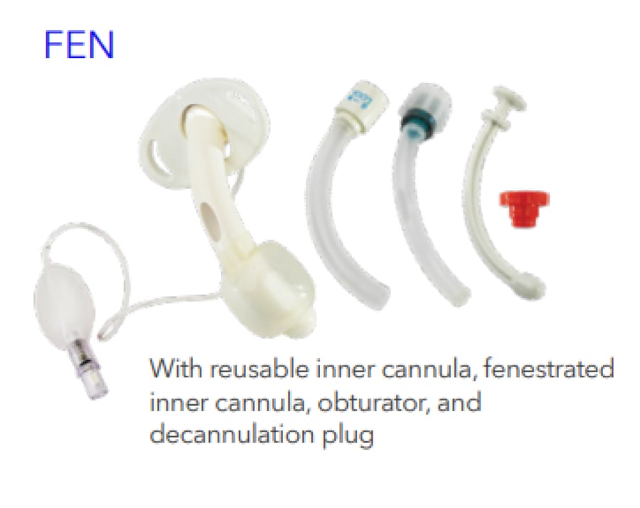 انبوب القصبة الهوائية بالون TRACHEOSTOMY TUBE FEN