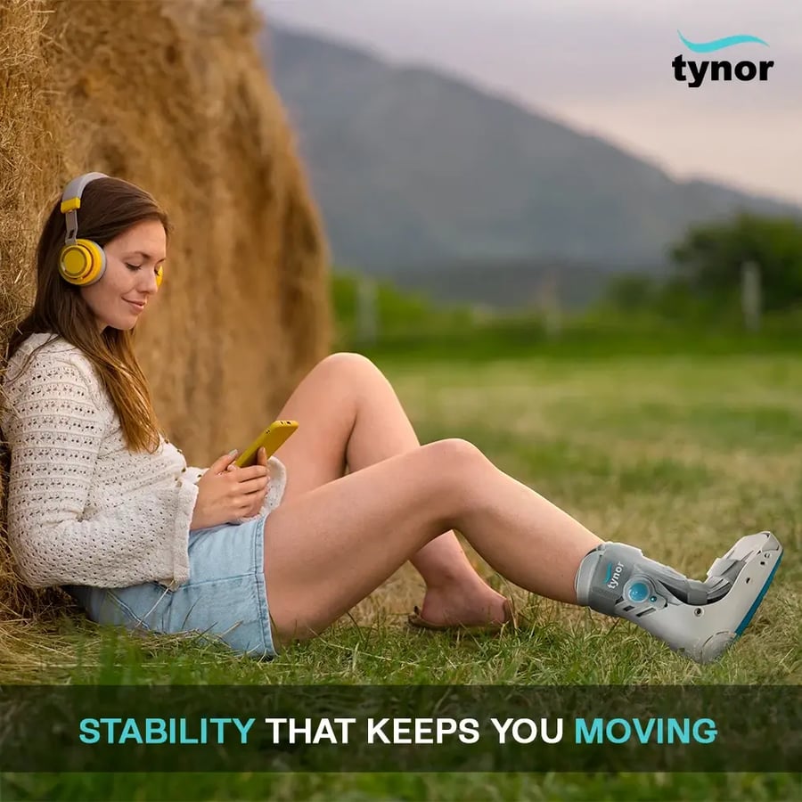 جبيرة هوائية قصيرة للقدم والكاحل تاينور Tynor D-59 Air Walker Boot