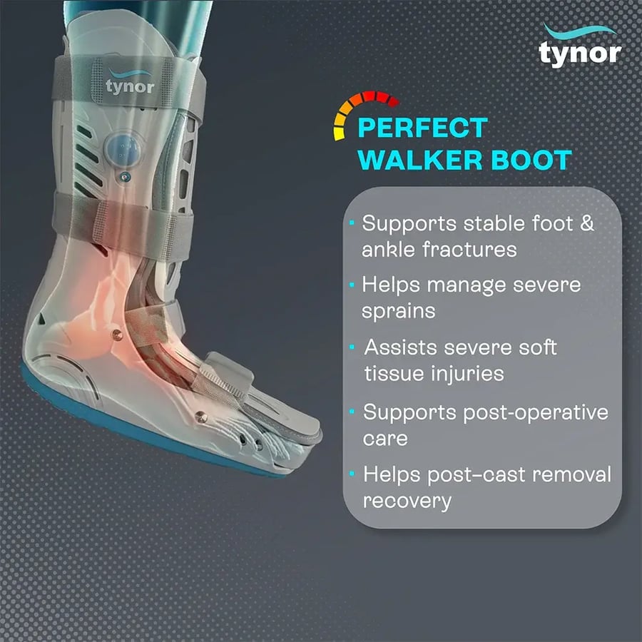 جبيرة هوائية طويلة للقدم والكاحل تاينور Tynor D-60 Air Walker Boot