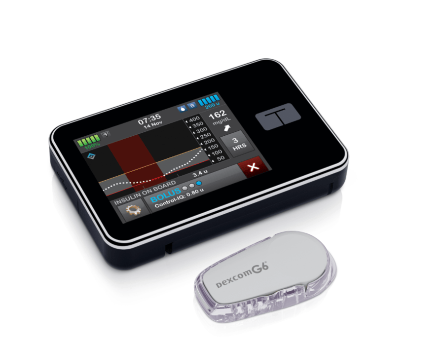 مضخة الأنسولين Tandem t:slim X2 بتقنية Basal-IQ