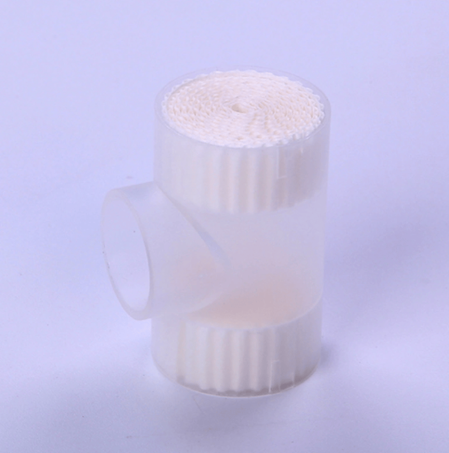 فلتر حنجري ابيض ورقي موديل 001  TRACHEOSTOMY Breathwell
