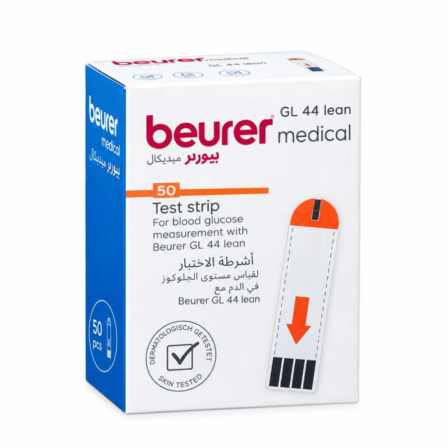 شرائط اختبار سكر الدم 50 شريط BEURER GL44 Lean