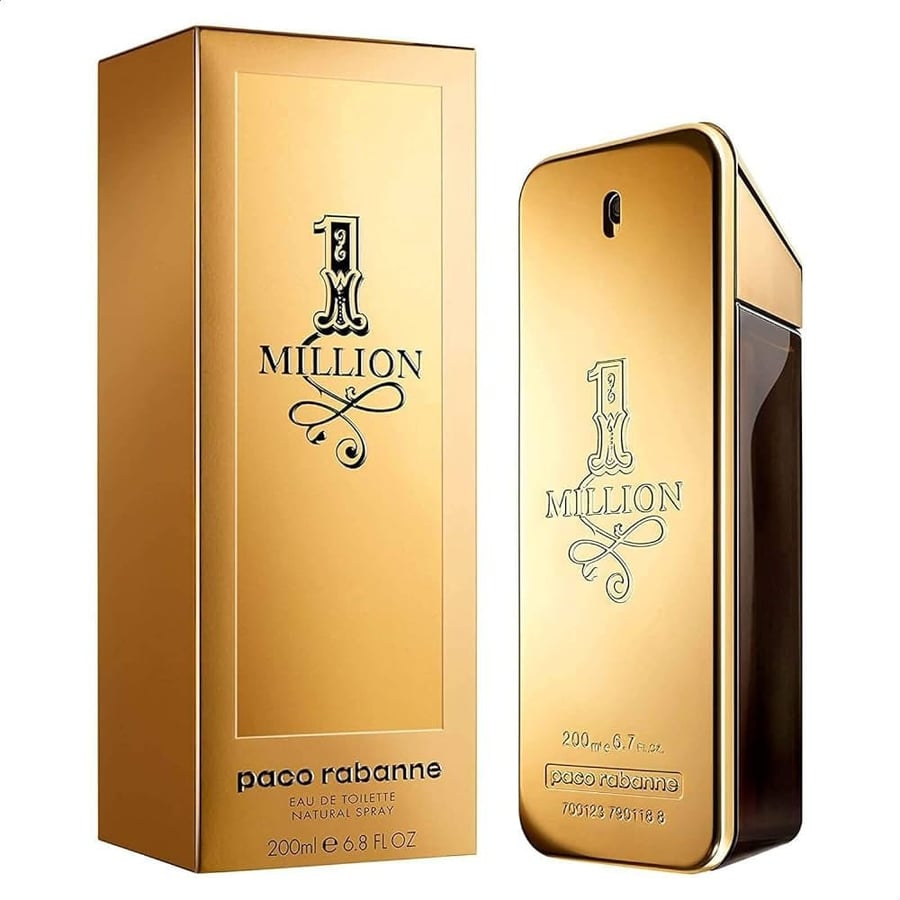 عطر باكو رابان ون مليون الرجالي او دو تواليت 200 ملPaco Rabanne One Million perfume for men, Eau de Toilette, 200 ml