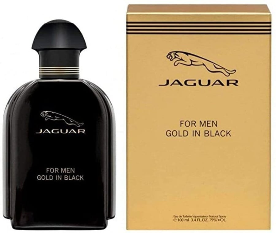 عطر جاكوار قولد ان بلاك الرجالي او دو تواليت 100ملJaguar Gold In Black perfume for men, Eau de Toilette, 100ml