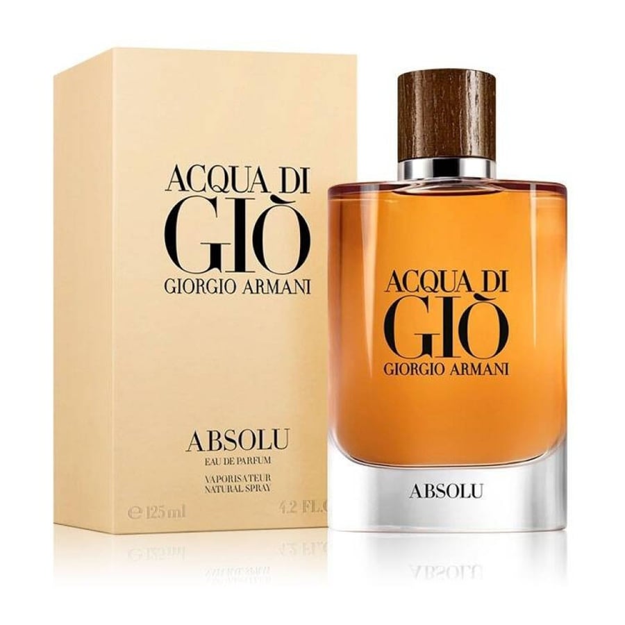 عطر جورجيو ارماني اكوا دي جيو ابسولو الرجالي او دو بارفيوم 125ملGiorgio Armani Acqua di Gio Absolo men's perfume, Eau de Parfum, 125 ml