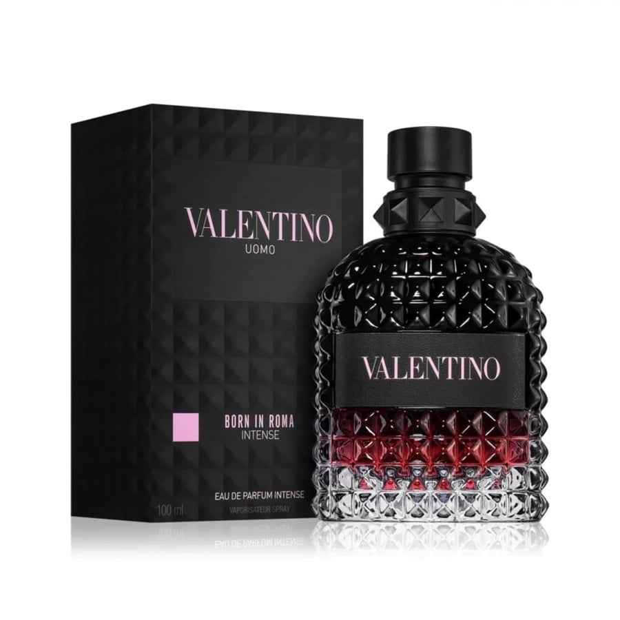 عطر فالنتينو اومو بورن ان روما الرجالي او دو بارفيوم انتنس 100ملValentino Uomo Born in Rome perfume for men, Eau de Parfum Intense, 100ml