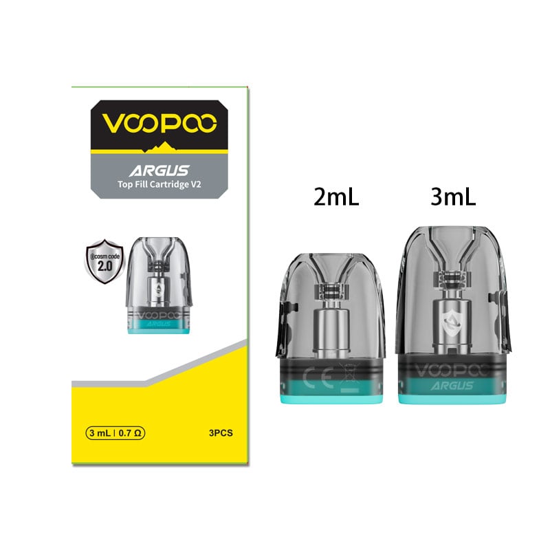 بد فلتر اي جهاز كويل كاترج VOOPOO ARGUS TOP FILL V2 REPLACEMENT POD CARTRIDGE