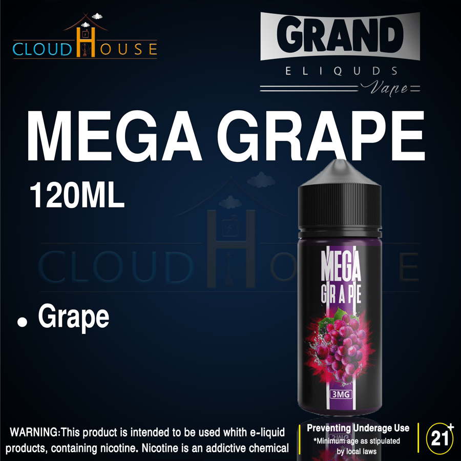 GRAND E LIQUDS MEGA GRAPE 120ML
