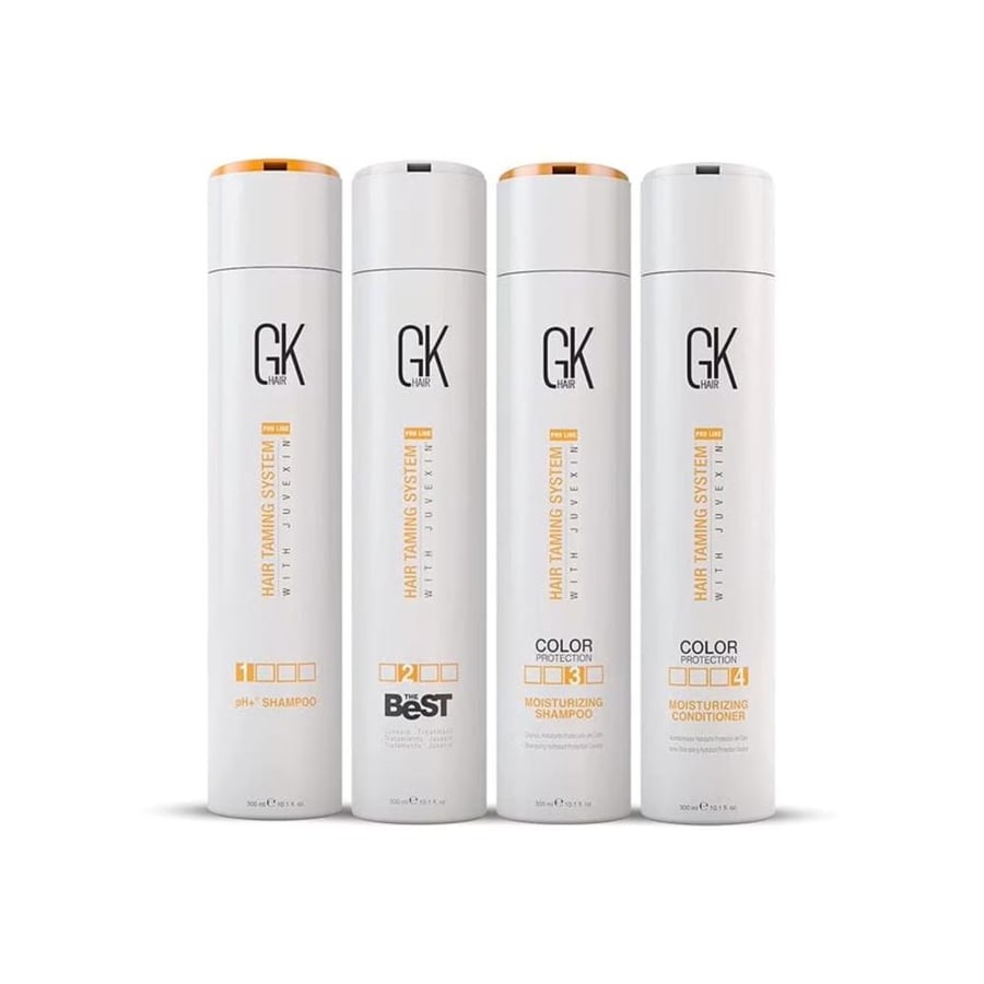 مجموعة GK Hair Taming System بالعلاج والشامبو والبلسم