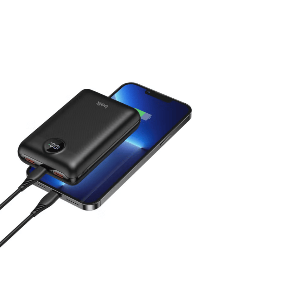 بيلك باور بانك – شاحن متنقل ذكي بقدرة 20000 مللي أمبير و20 واط PD مع شاشة LED Belk Power Bank – 20000mAh Smart Portable Charger, 20W PD with LED Disp