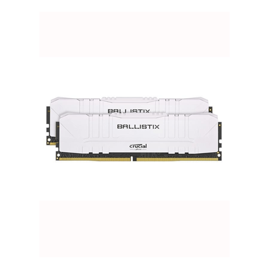 Crucial Ballistix 16GB Kit (2 x 8GB) DDR4-3200 Desktop Gaming Memory (White)