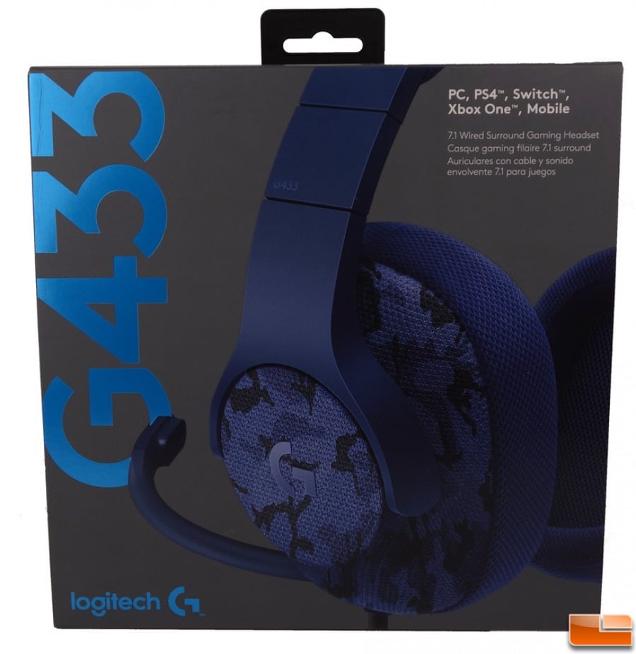 سماعة لوجيتك جي 433 - Logitech G433 Gaming Headset 7.1 Surround - Blue Camo