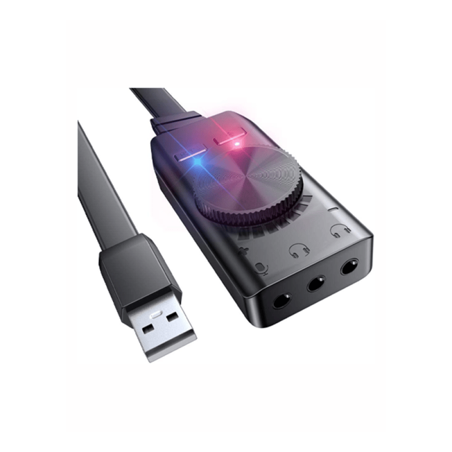 USB Sound Card Adapter BENGOO 7.1 Channel External Audio Adapter Stereo Sound Card Converter 3.5mm AUX Microphone Jack for Gaming Headset Earphone PS4 Laptop Desktop Windows Mac OS Linux, Plug Play