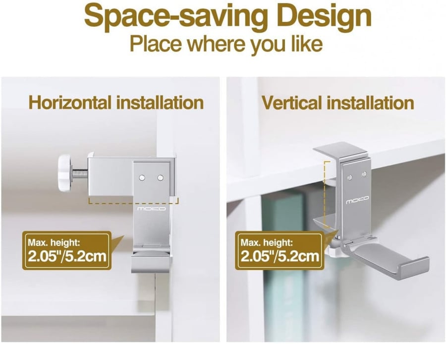 حامل سماعات الرأس MOKO Universal Aluminum – تصميم أنيق ومتين
