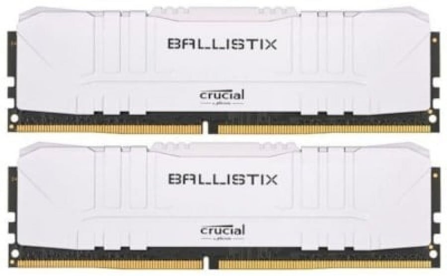 Crucial Ballistix 16GB Kit (2 x 8GB) DDR4-3200 Desktop Gaming Memory (White)