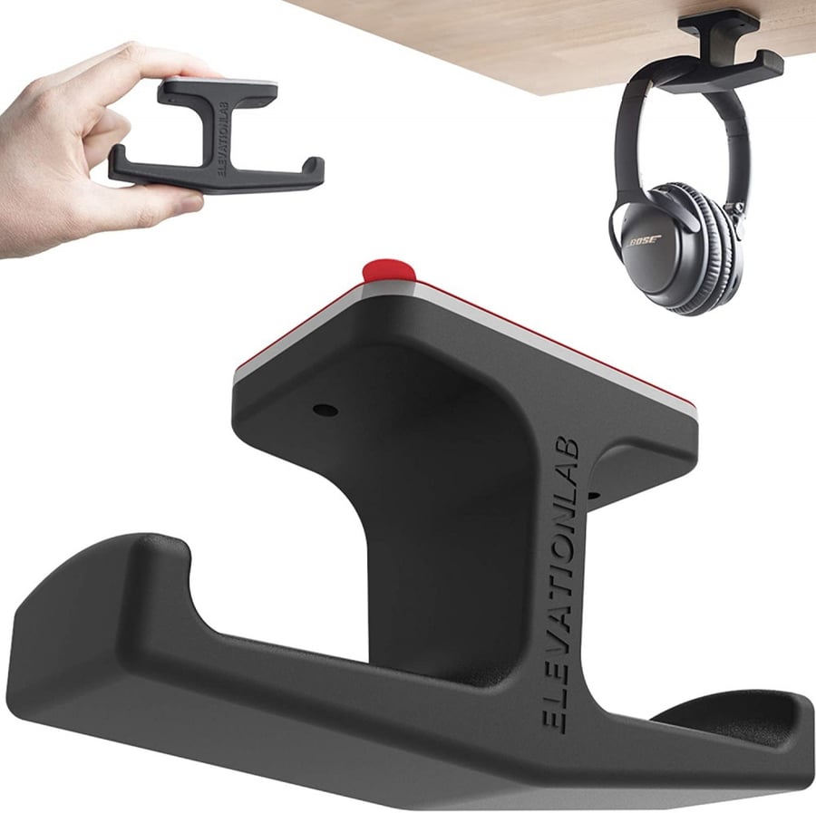 The Anchor - THE ORIGINAL Under-Desk Headphone Stand Mount