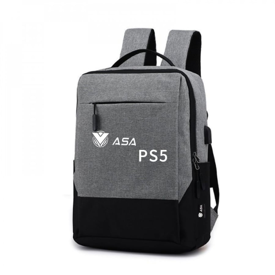 ASA شنطة رصاصي اسود بلايستيشن 5 -  Gray Black Bag ASA PS5