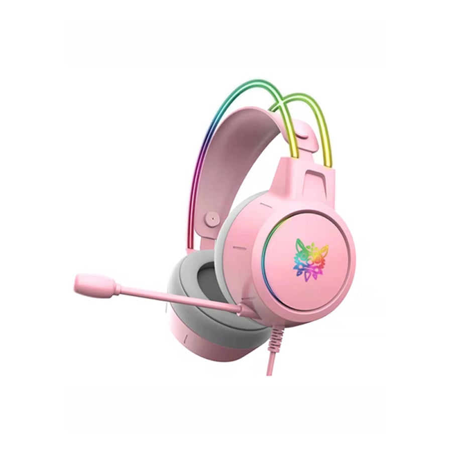 ONIKUMA X15 Pro pink gaming headset - immersive sound experience for gaming on PC and PS4/PS5
