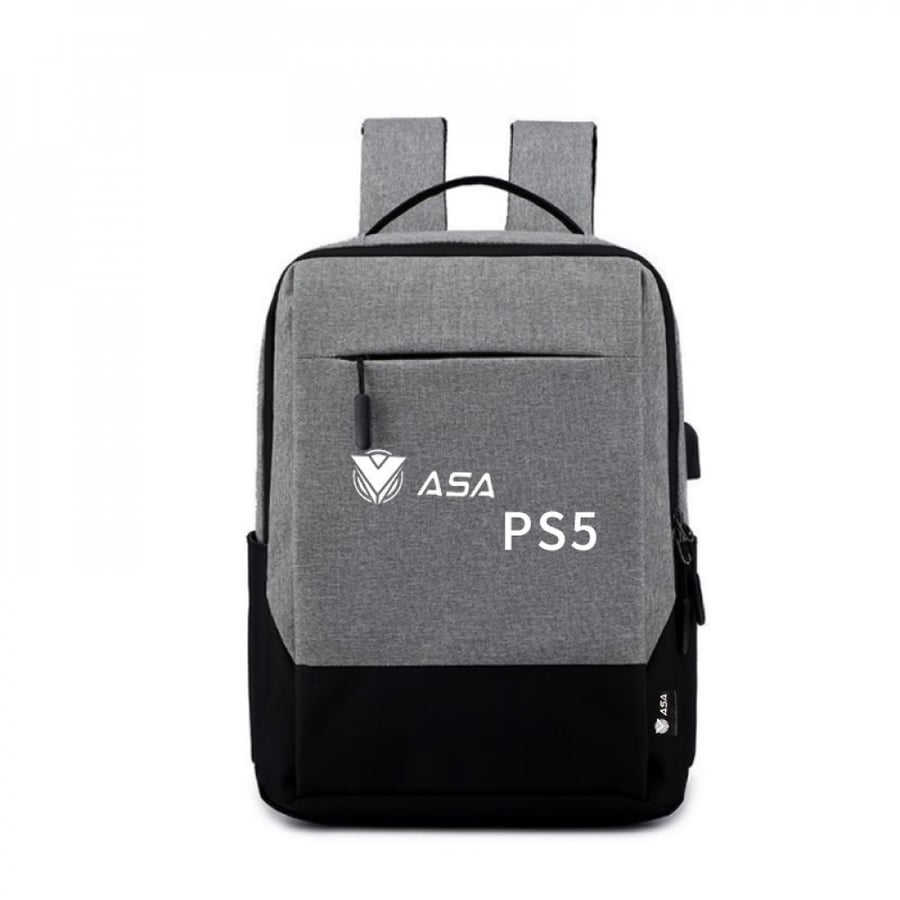 ASA شنطة رصاصي اسود بلايستيشن 5 -  Gray Black Bag ASA PS5