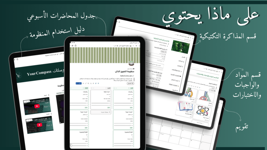 باقة التفوق ذكياً: منظومة التفوق + دليل الذكاء الاصطناعي (أخضر)