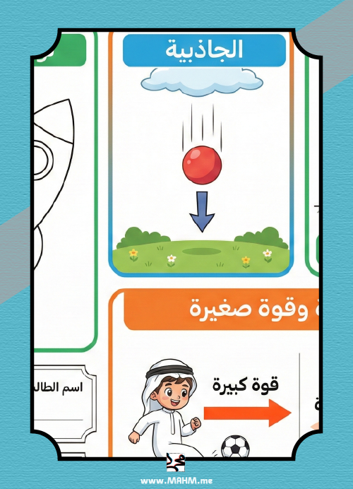 مطوية "أبطال القوة" - لطلاب الصف الأول الابتدائي (بنين)