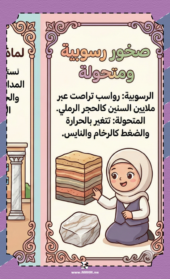مطوية المعادن والصخور التفاعلية (بنات) - اكتشفي كنوز الأرض!