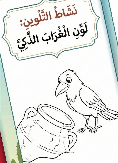 مطوية "الغراب الذكي": ذكاءٌ يروي الظمأ