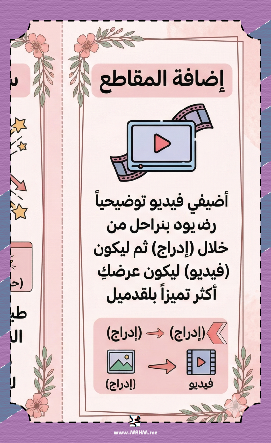 مطوية "نجمة العروض التقديمية" - بوربوينت (بنات)